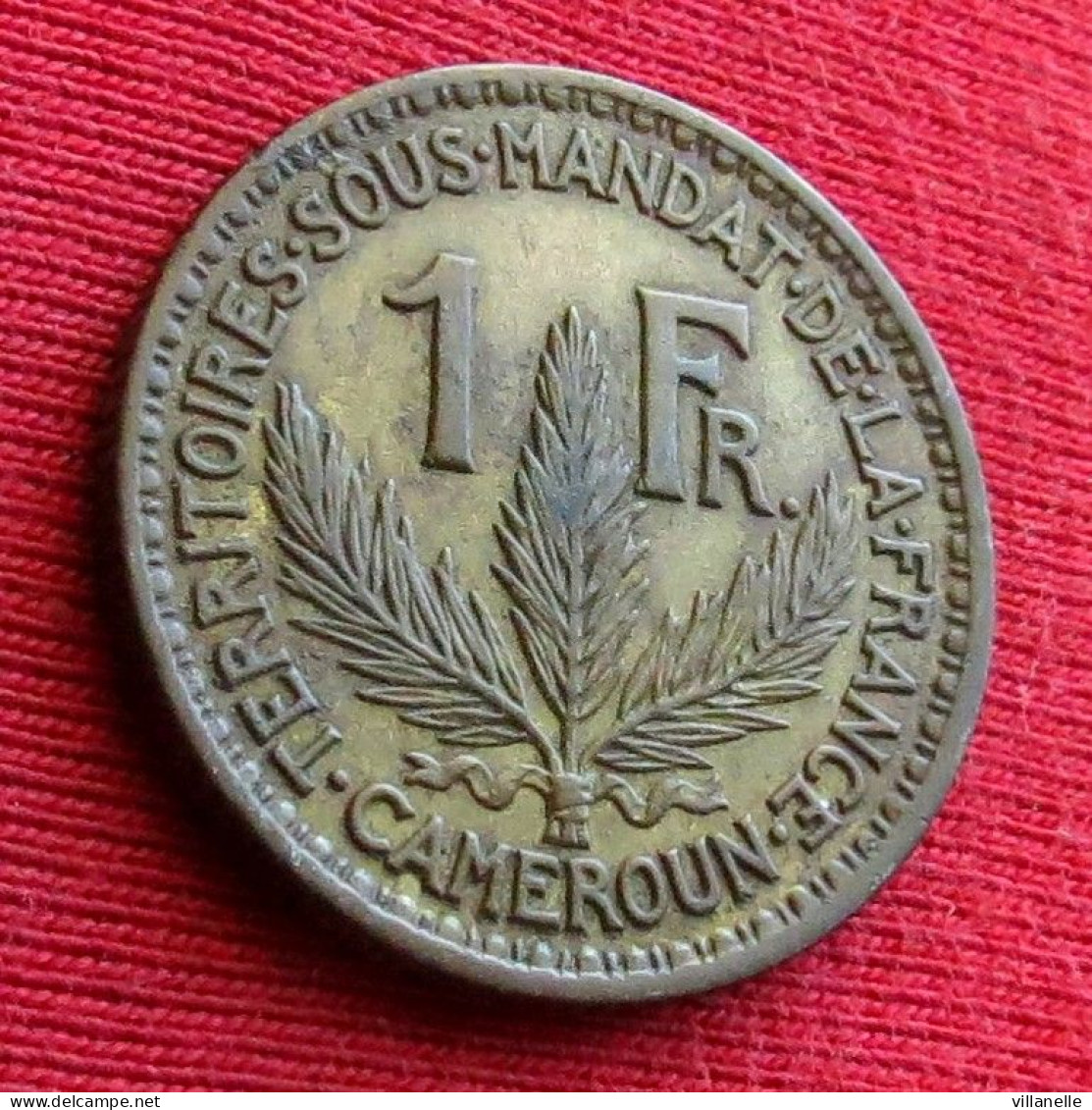 Cameroon Cameroun 1 Franc 1925  W ºº - Kamerun