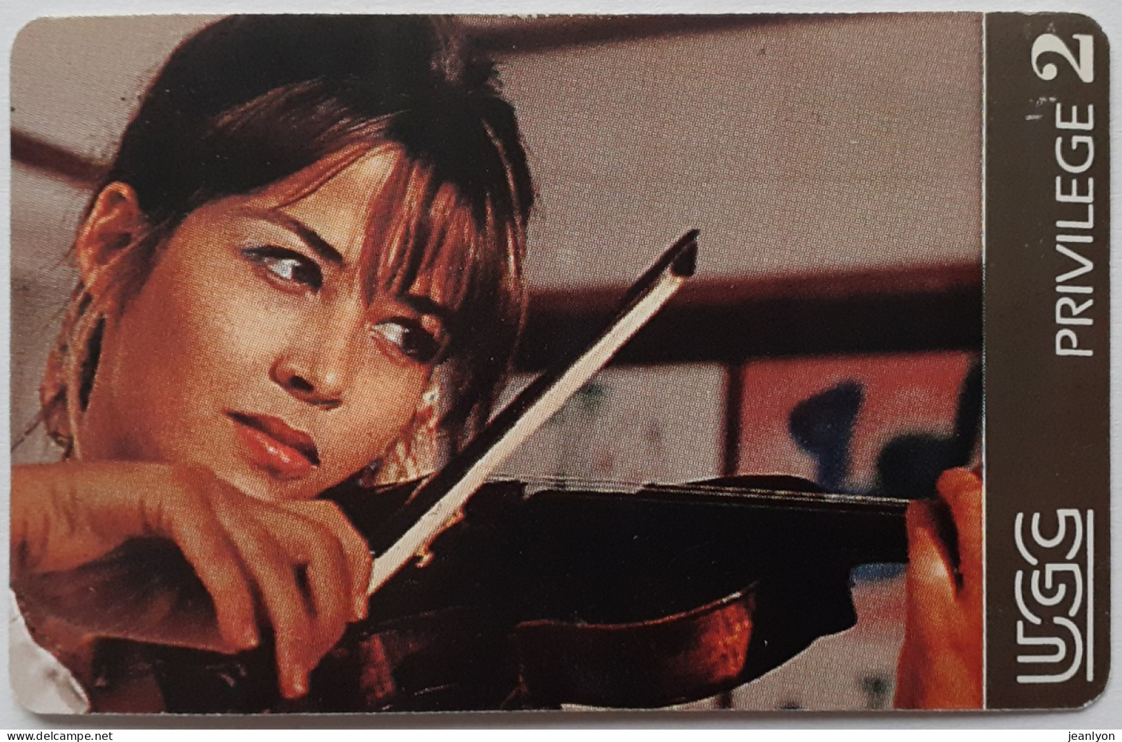 CINEMA - Sophie MARCEAU / Film POUR SACHA / Violon - Carte Souple UGC Privilege 2 - Cinécartes