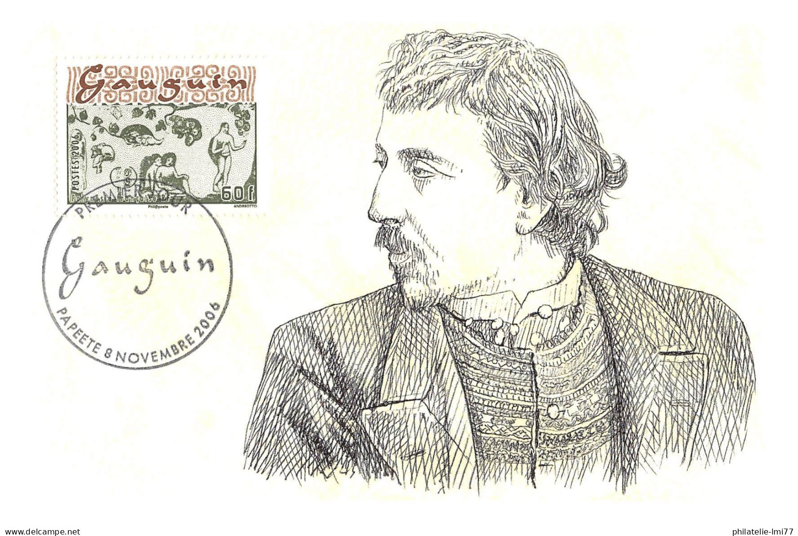 CM - Paul Gauguin (2 Cartes), Oblit 8/11/06 - Cartes-maximum