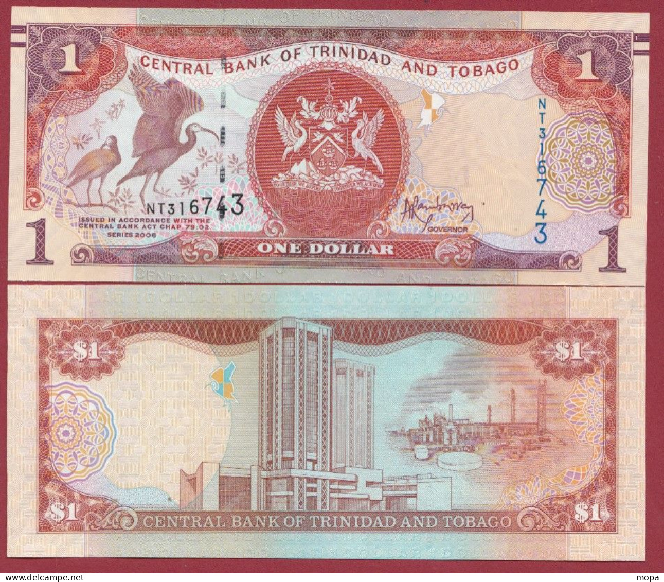 Trinité & Tobago--1 Dollar  --2006-(Sign #)--UNC---(440) - Trinidad En Tobago