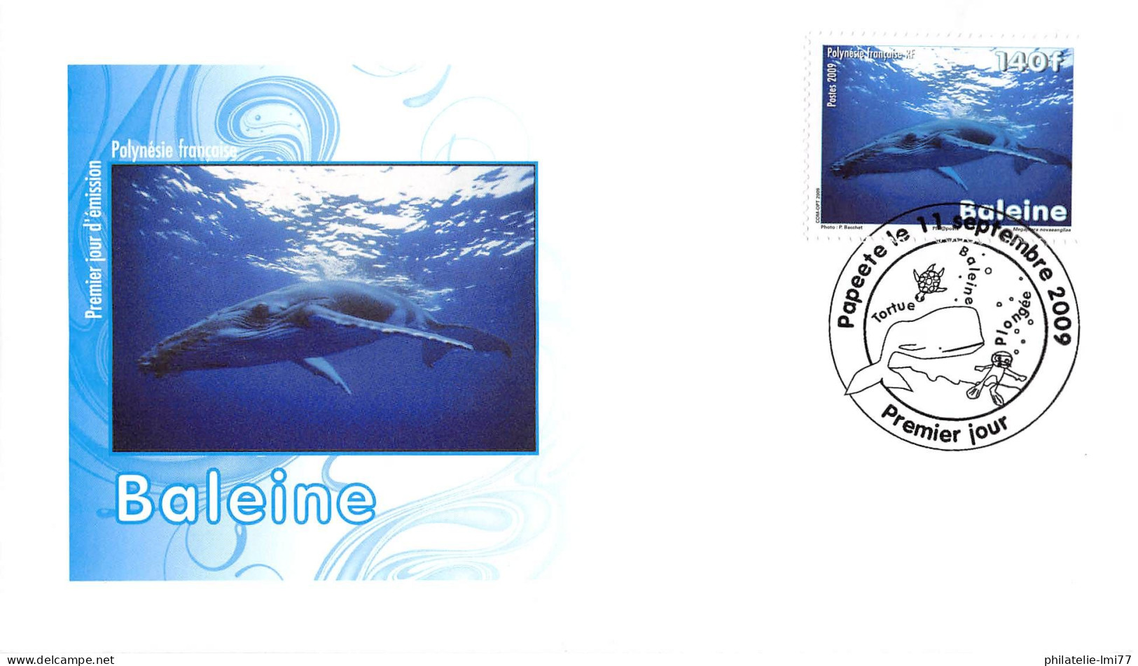 FDC - La Baleine, Oblit 11/9/09 - FDC