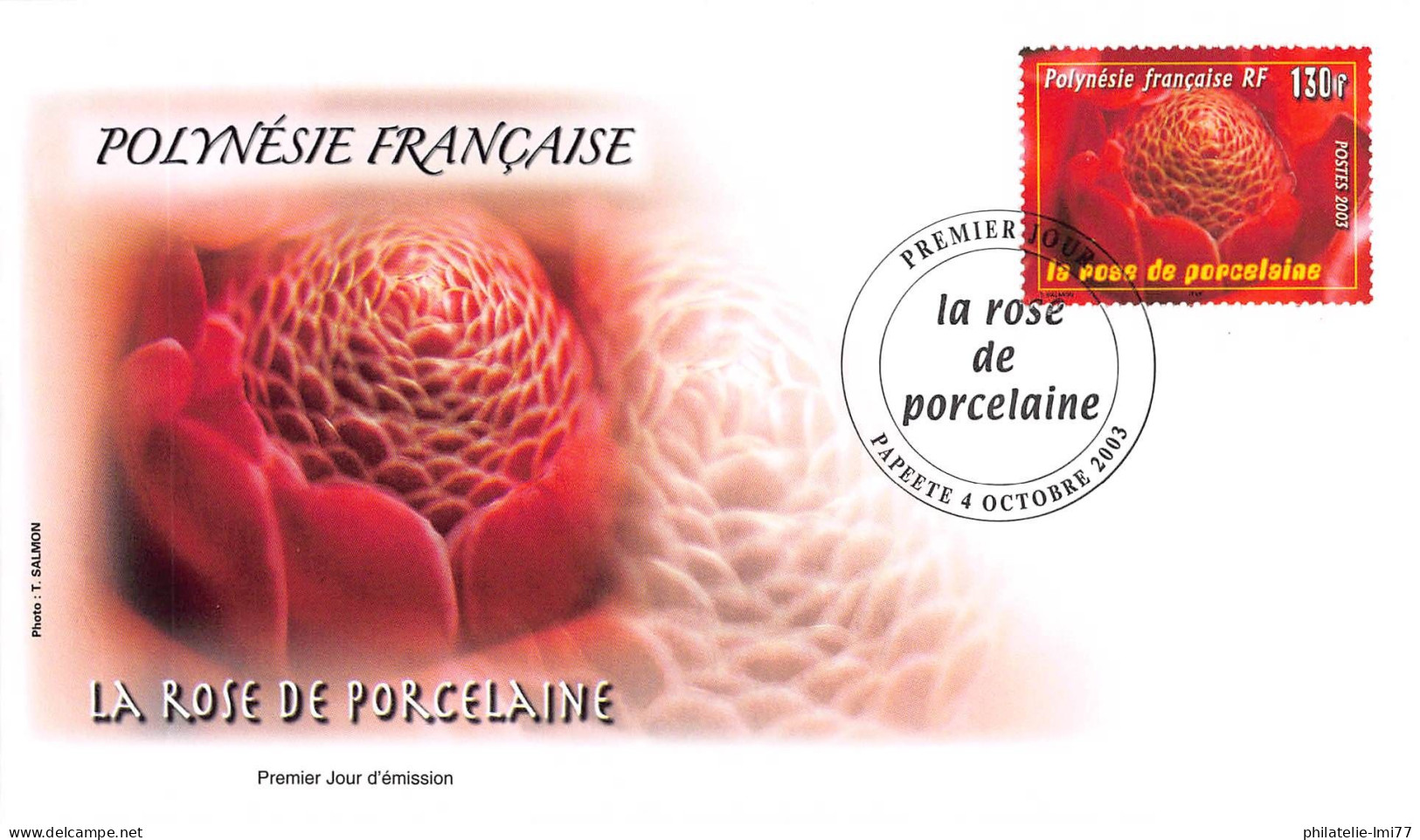 FDC - La Rose De Porcelaine, Oblit 4/10/03 - FDC
