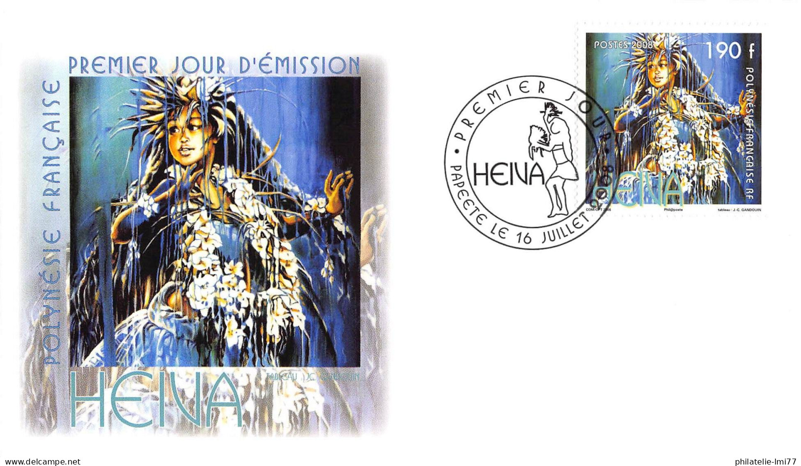 FDC - Heiva (3 Env.), Oblit 16/7/08 - FDC