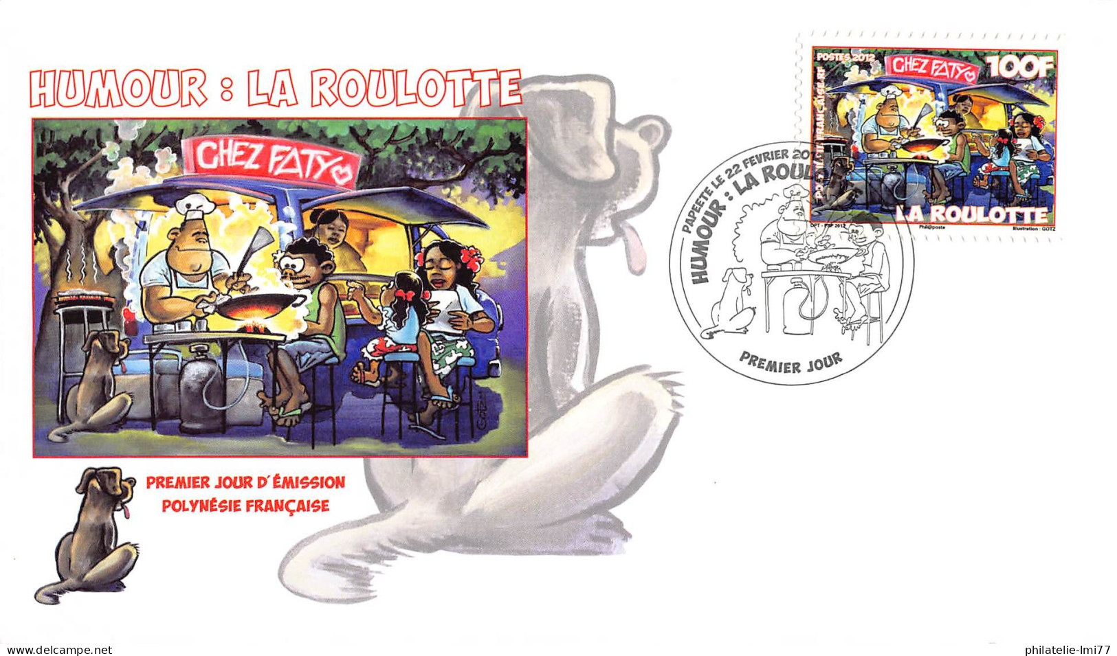 FDC - La Roulotte, Oblit 22/2/12 - FDC