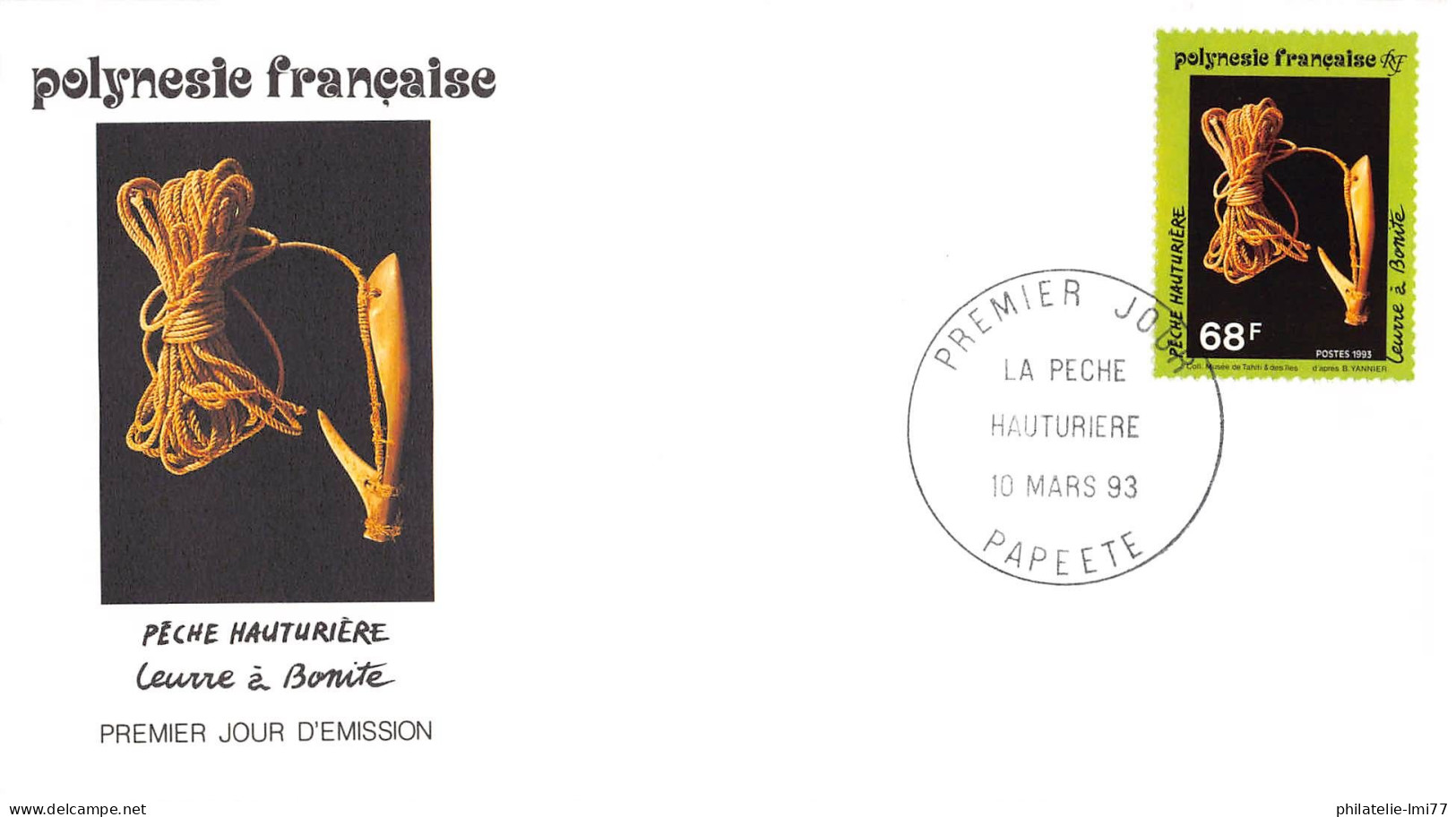 FDC - La Pêche Hauturière (3 Env.), Oblit PJ 10/3/93 - FDC