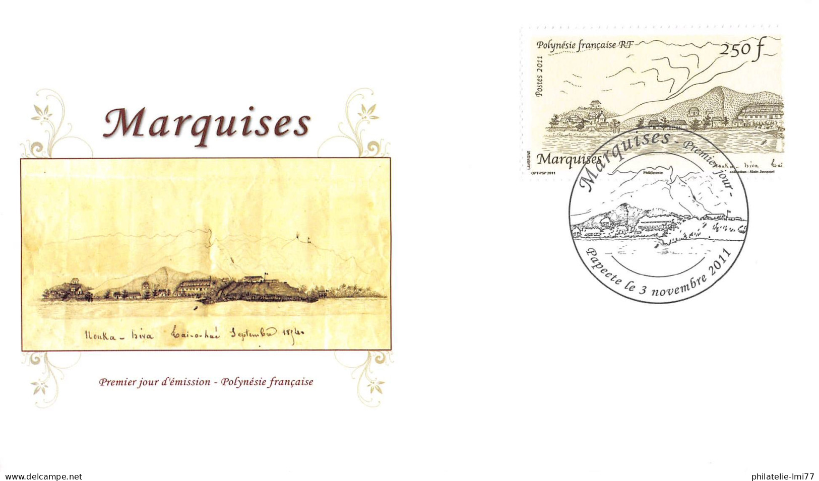 FDC - Les îles Marquises (2 Env), Oblit 3/11/11 - FDC
