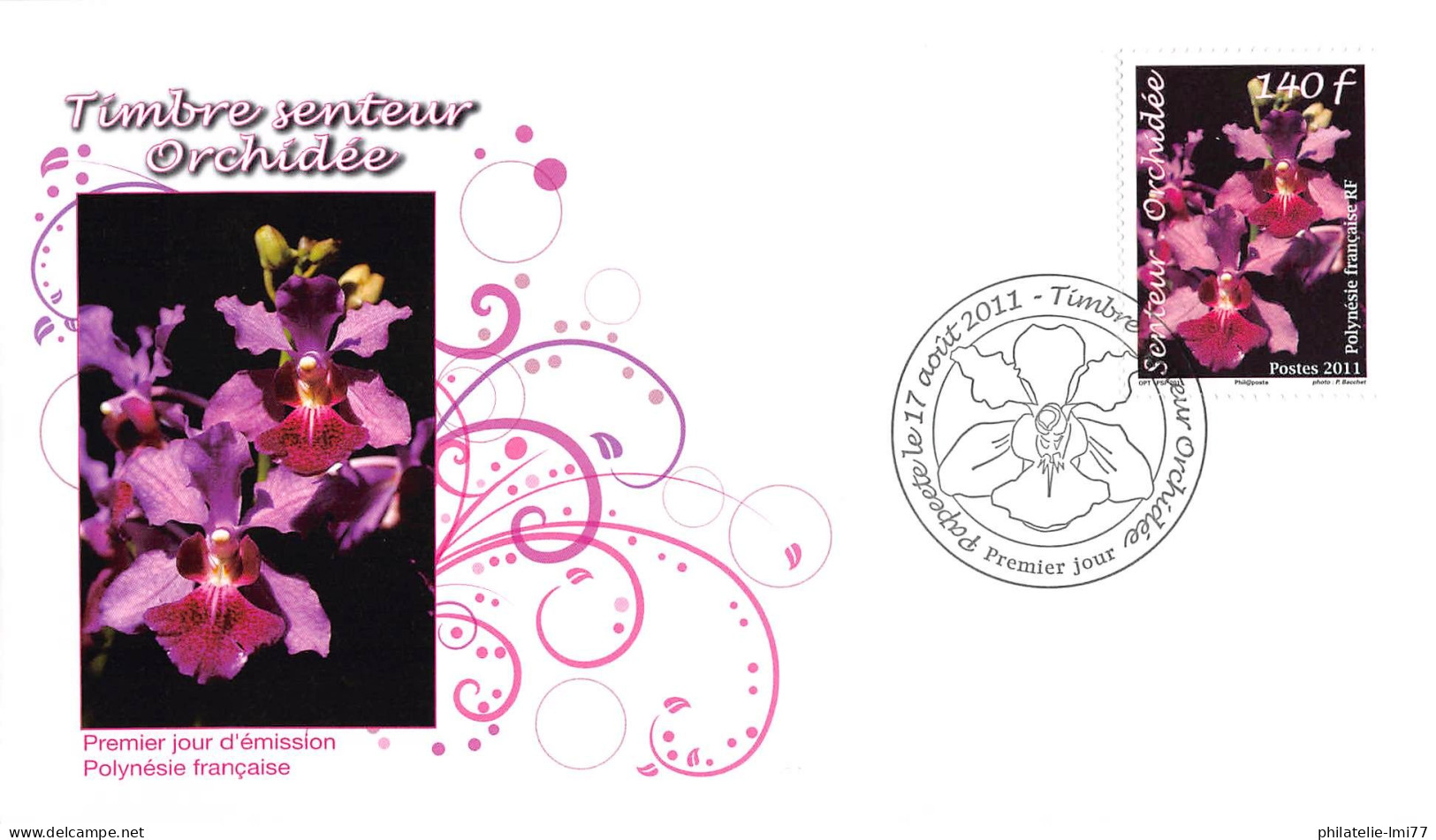 FDC - L'orchidée, Oblit 17/8/11 - FDC