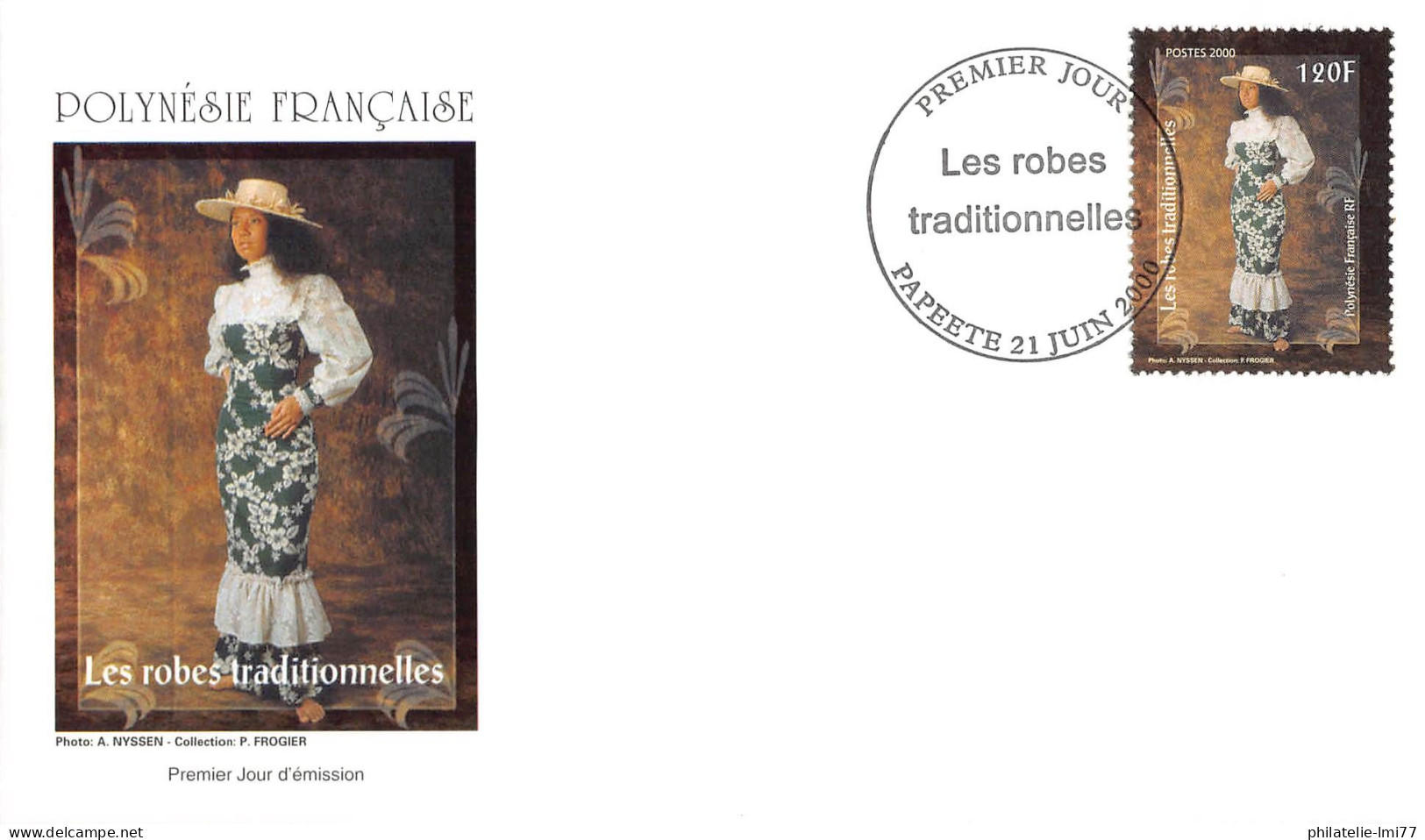 FDC - Les Robes Traditionnelles (4 Env.), Oblit 21/6/00 - FDC