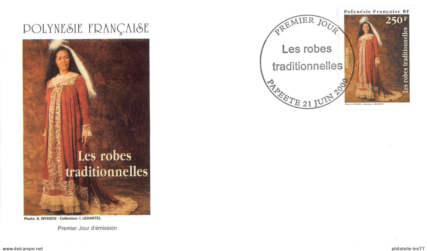 FDC - Les Robes Traditionnelles (4 Env.), Oblit 21/6/00 - FDC