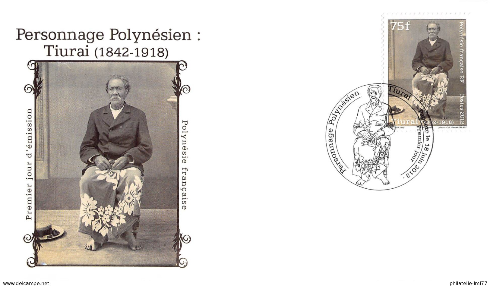 FDC - Personnage De Polynésie, Oblit 18/6/12 - FDC