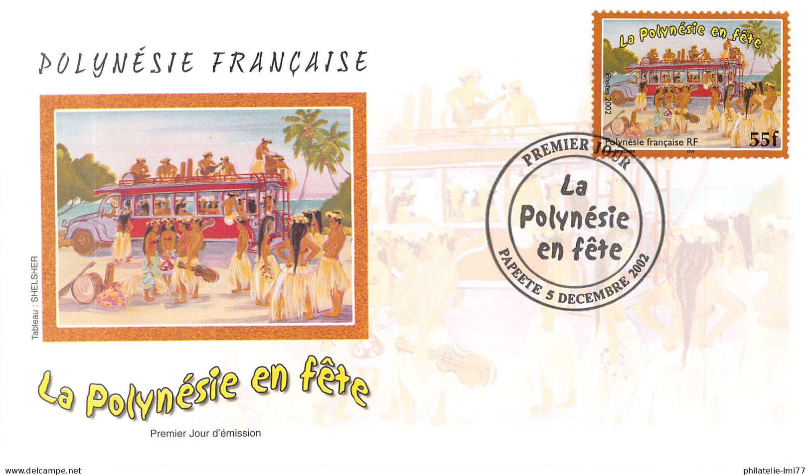 FDC - Polynésie En Fête (2 Env.), Oblit 5/12/02 - FDC