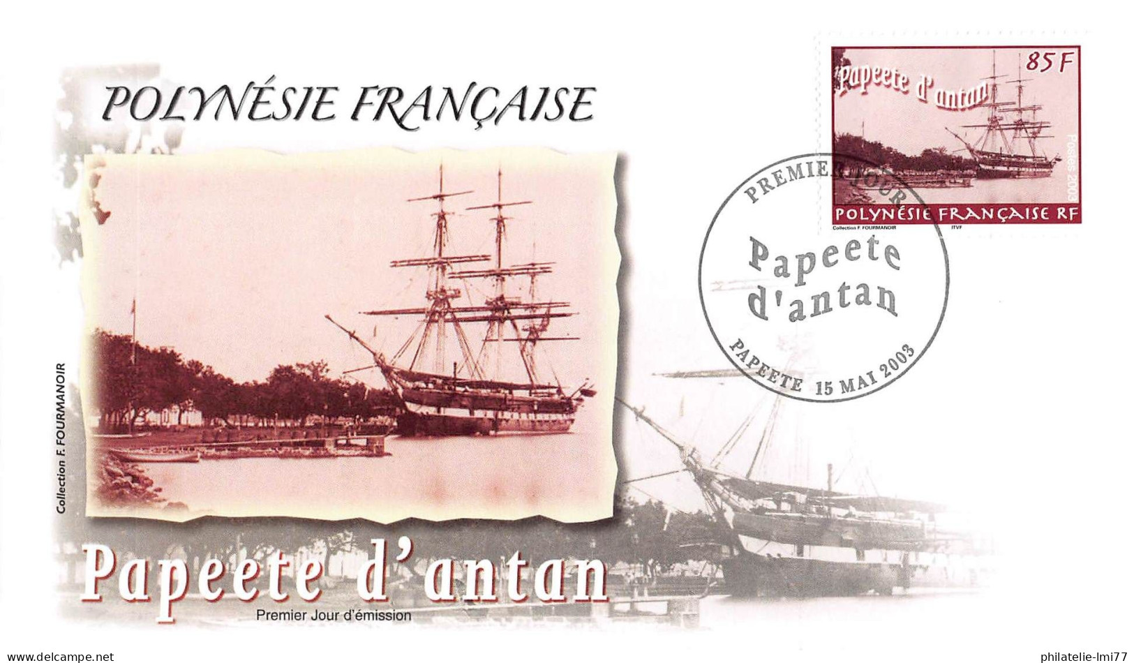 FDC - Papeete D'antan (4 Env.), Oblit 15/5/03 - FDC