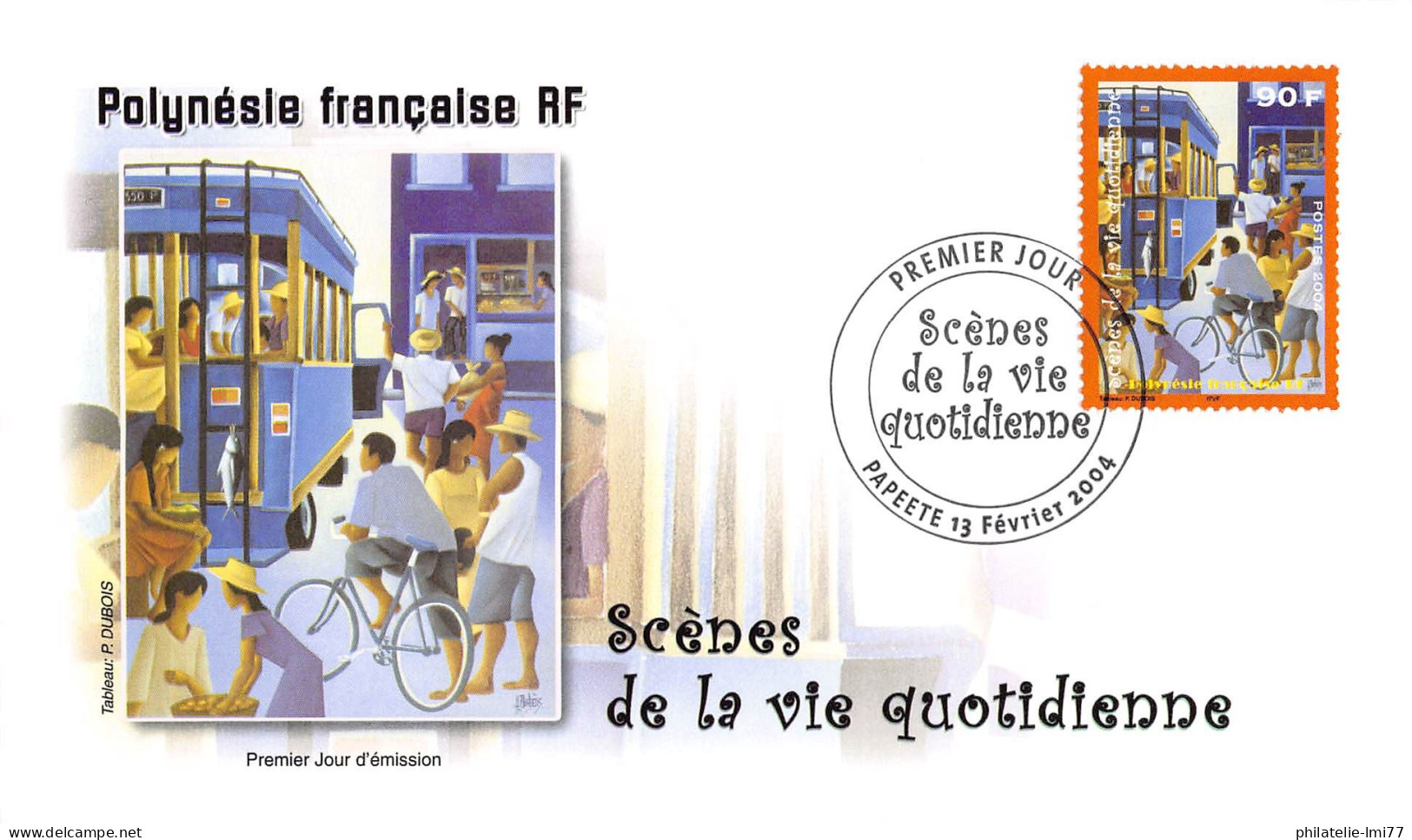 FDC - Scènes De La Vie Quotidienne (2 Env.), Oblit 13/2/04 - FDC