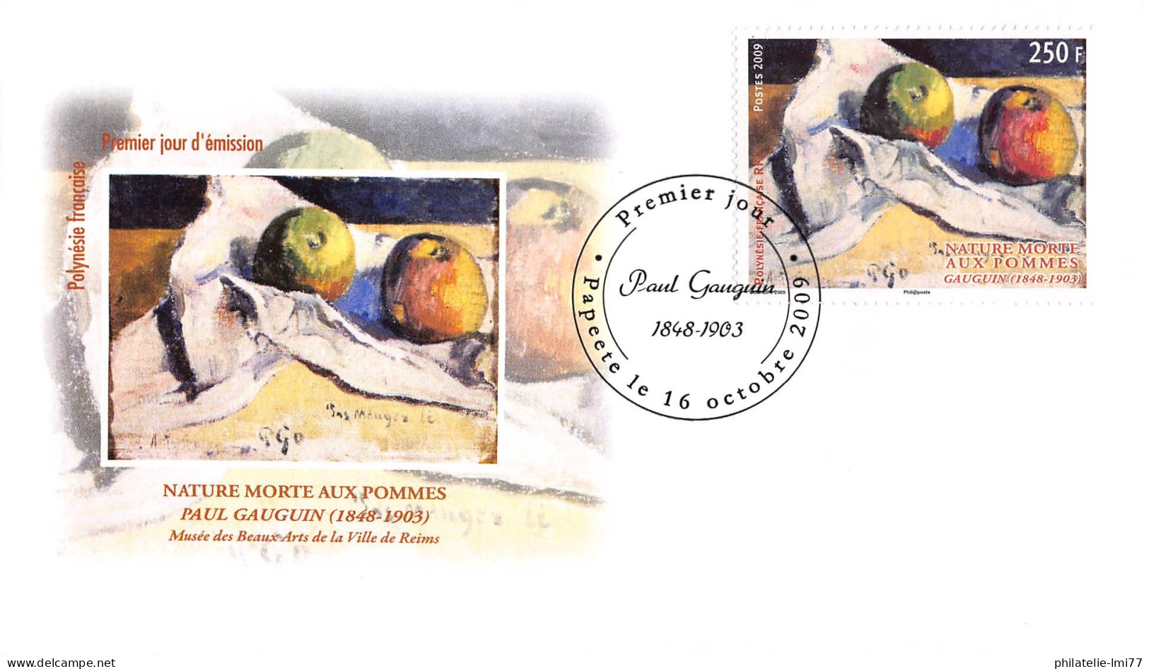 FDC - Tableaux Paul Gauguin (2 Env.), Oblit 16/10/09 - FDC