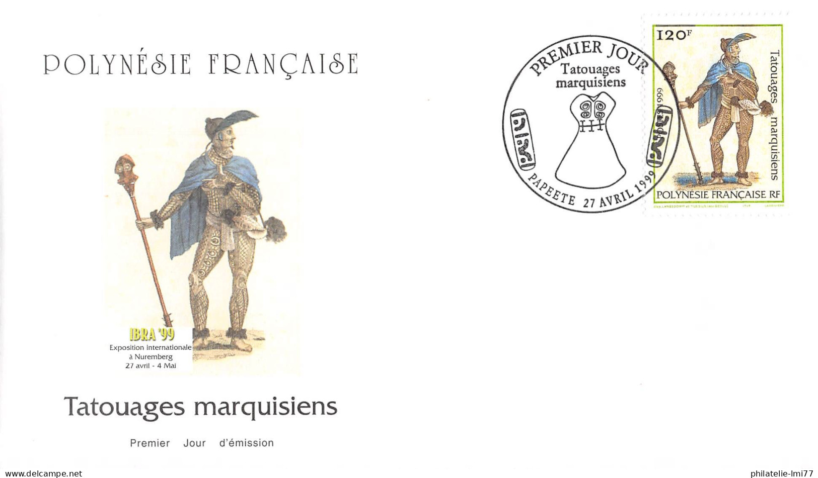 FDC - Tatouages Marquisiens (2 Env.), Oblit 27/4/99 - FDC