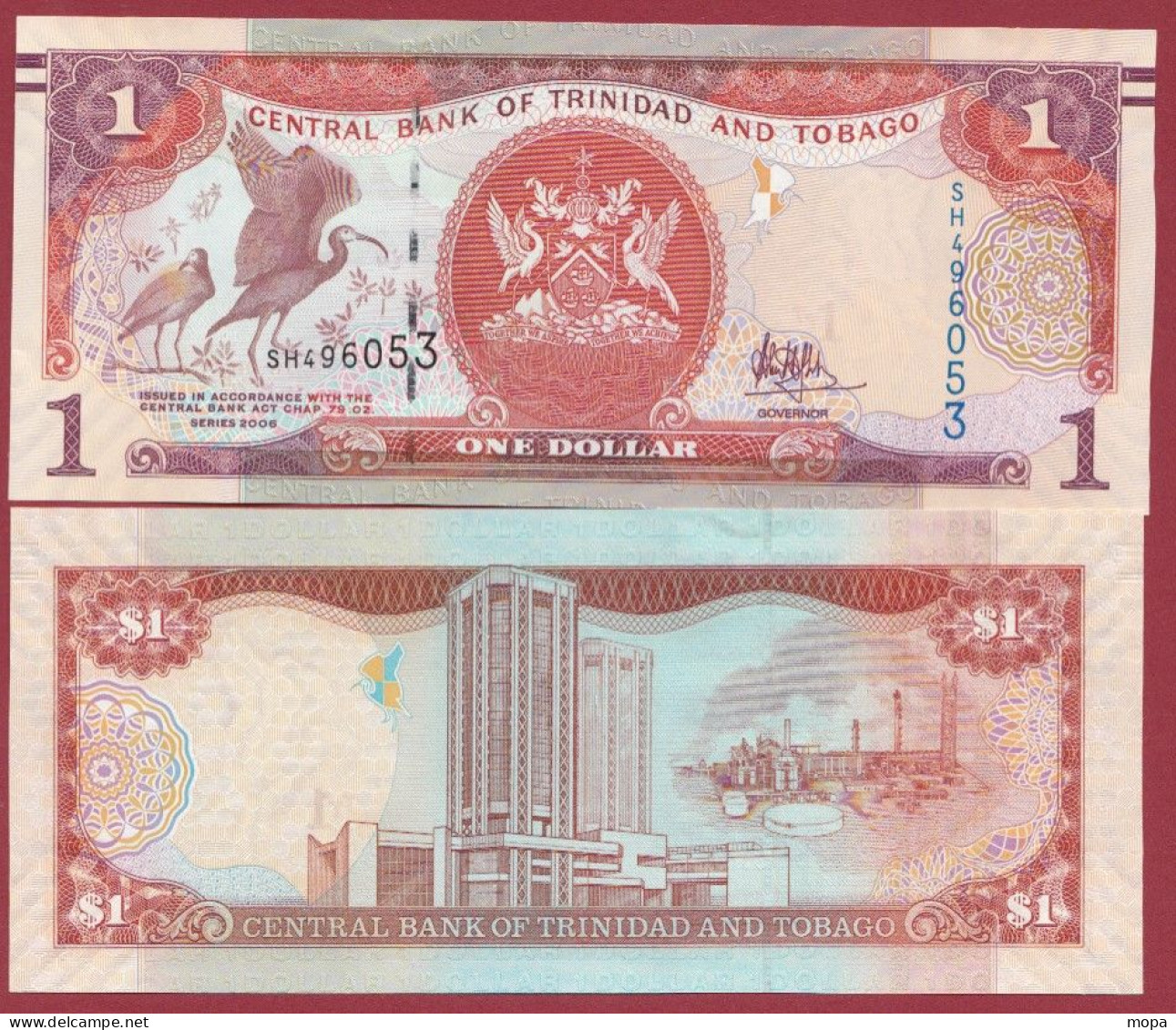 Trinité & Tobago--1 Dollar  --2006-(Sign #)--UNC---(441) - Trinidad En Tobago
