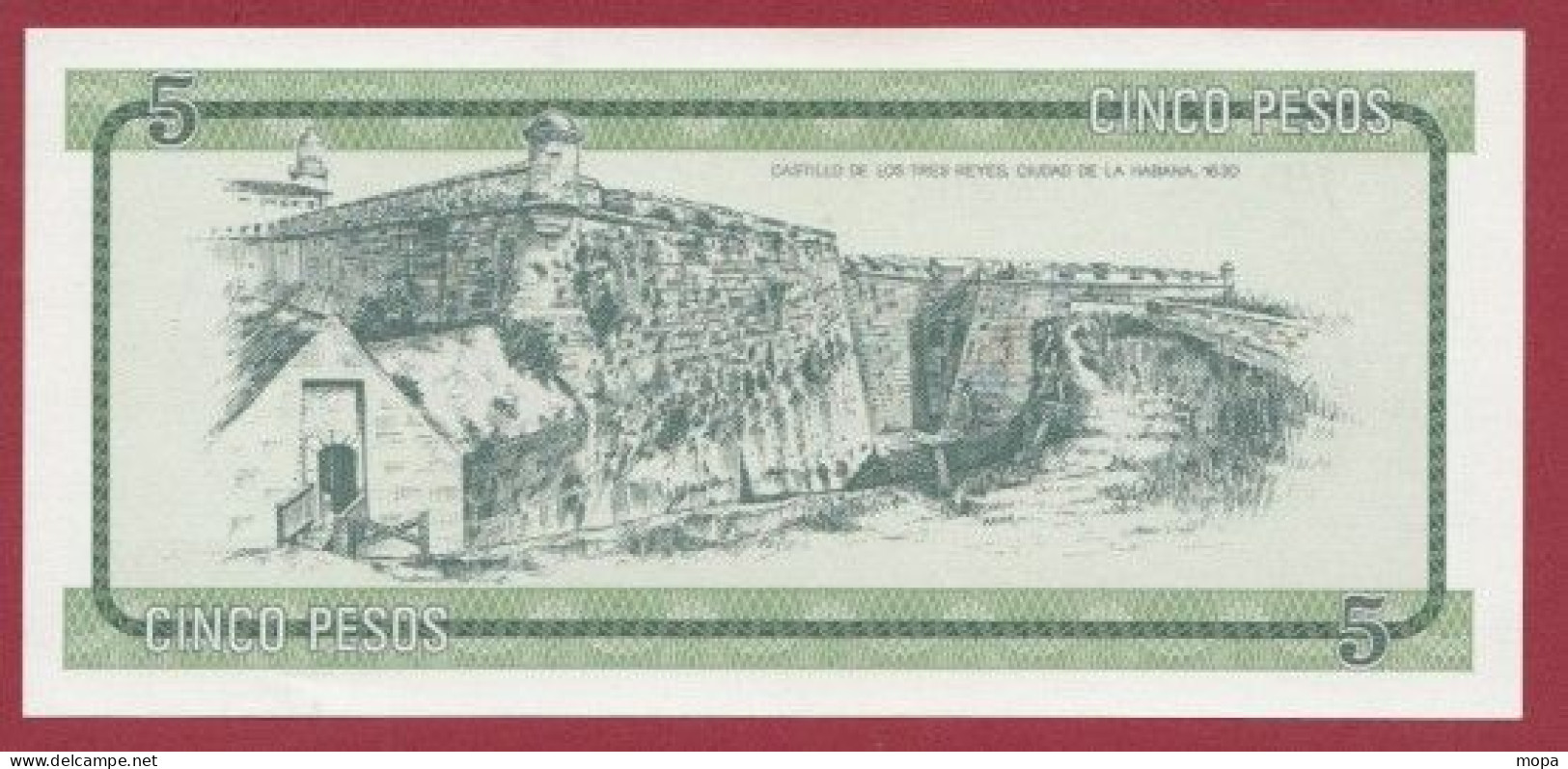 Cuba--5 Pesos ---1985-  (B)----UNC---(448) - Cuba