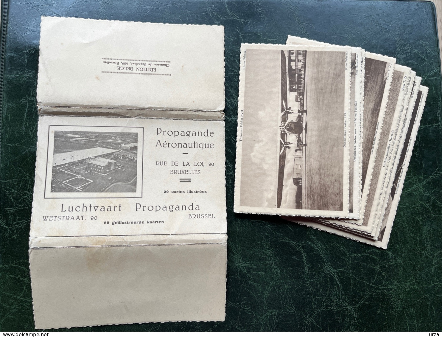SABENA@rare Pochette Propagande Aéronautique@+ Collection De Cartes. - Sammlungen & Sammellose