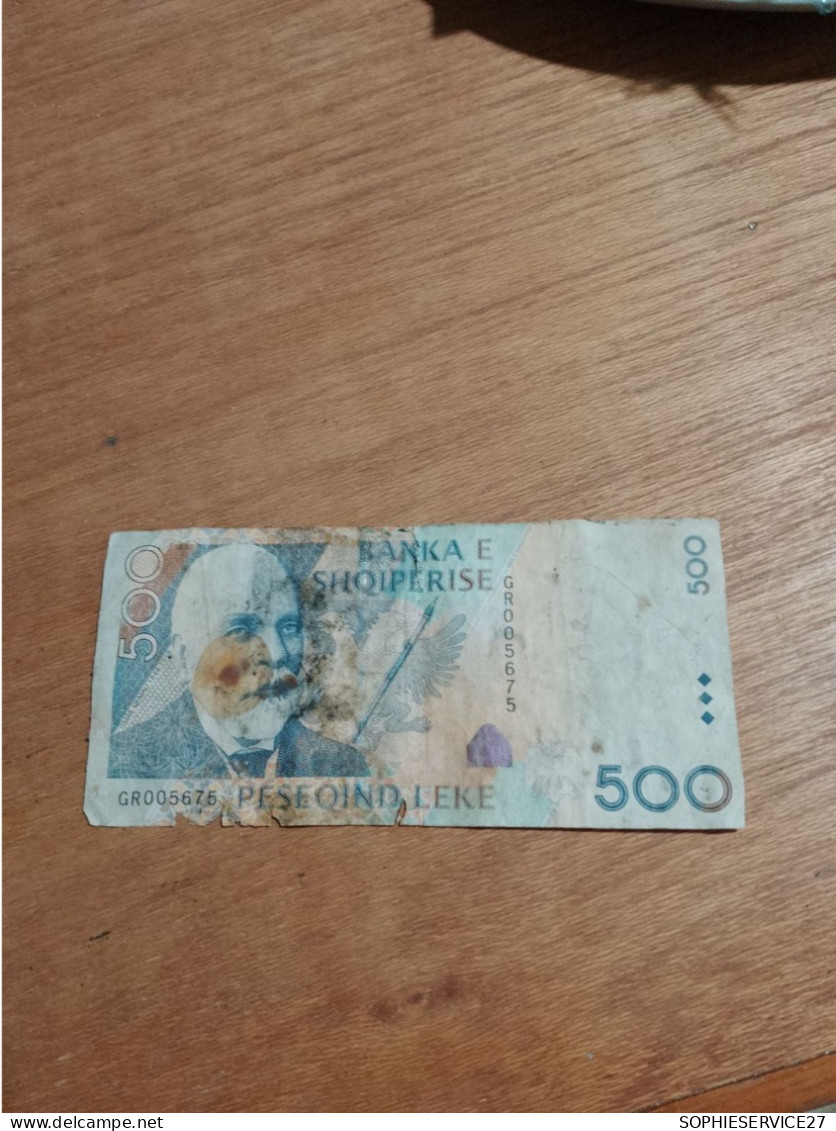 BILLET ALBANIE / 500 BANKA E SHQIPERISE  / PESEQIND LEKE - Albanien