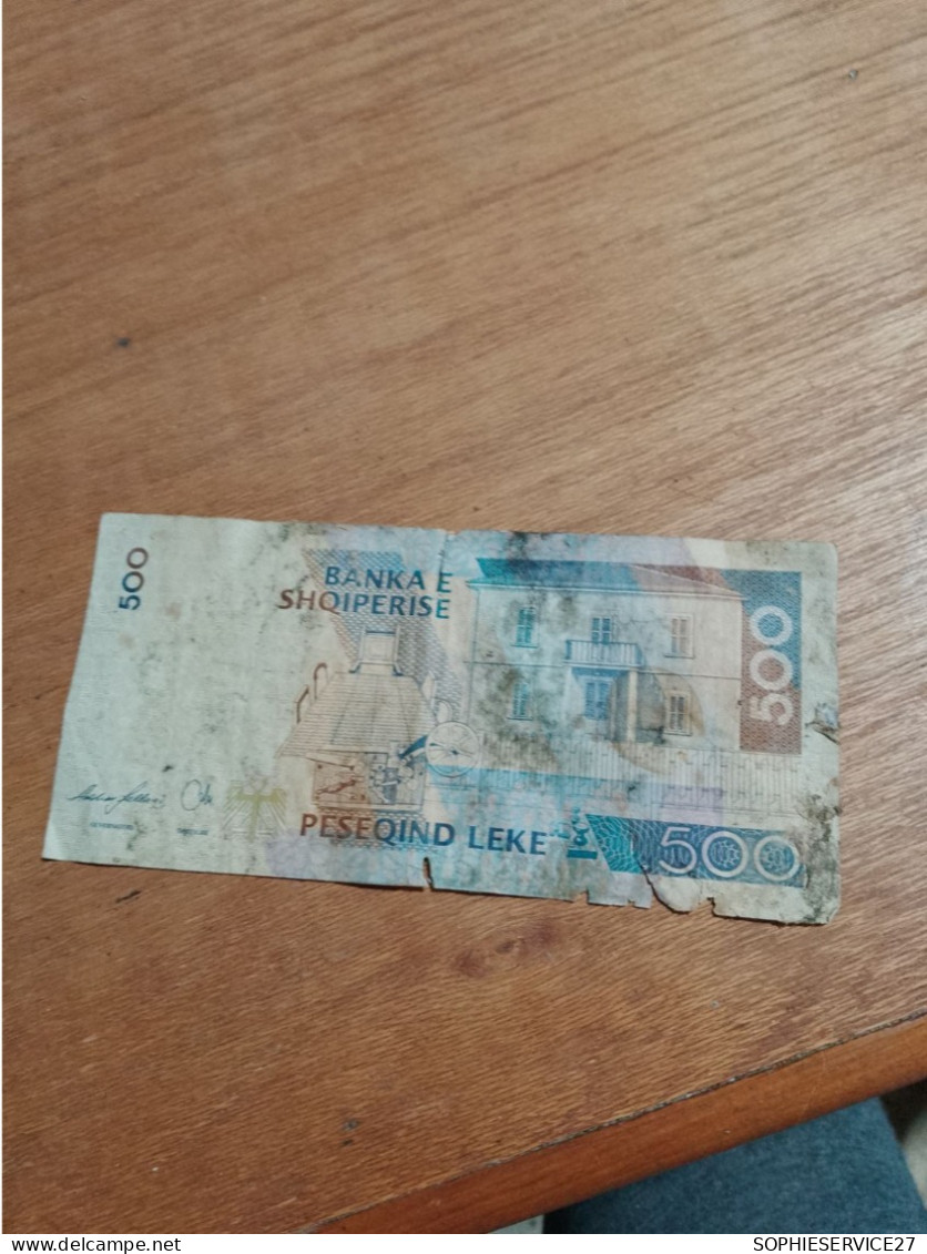 BILLET ALBANIE / 500 BANKA E SHQIPERISE  / PESEQIND LEKE - Albania