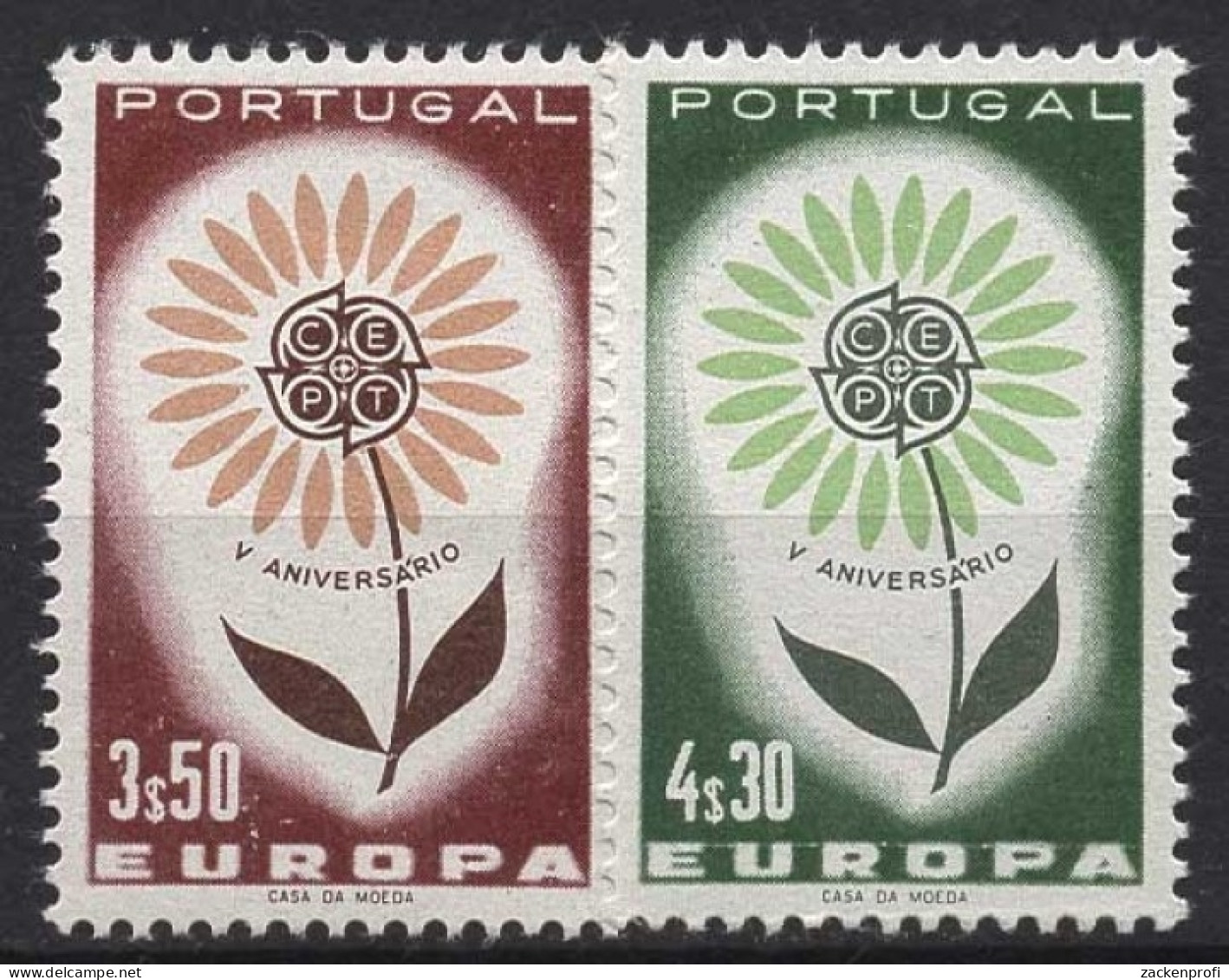 Portugal 1964 Europa CEPT Blume Blütenblätter 964/65 Postfrisch - Unused Stamps