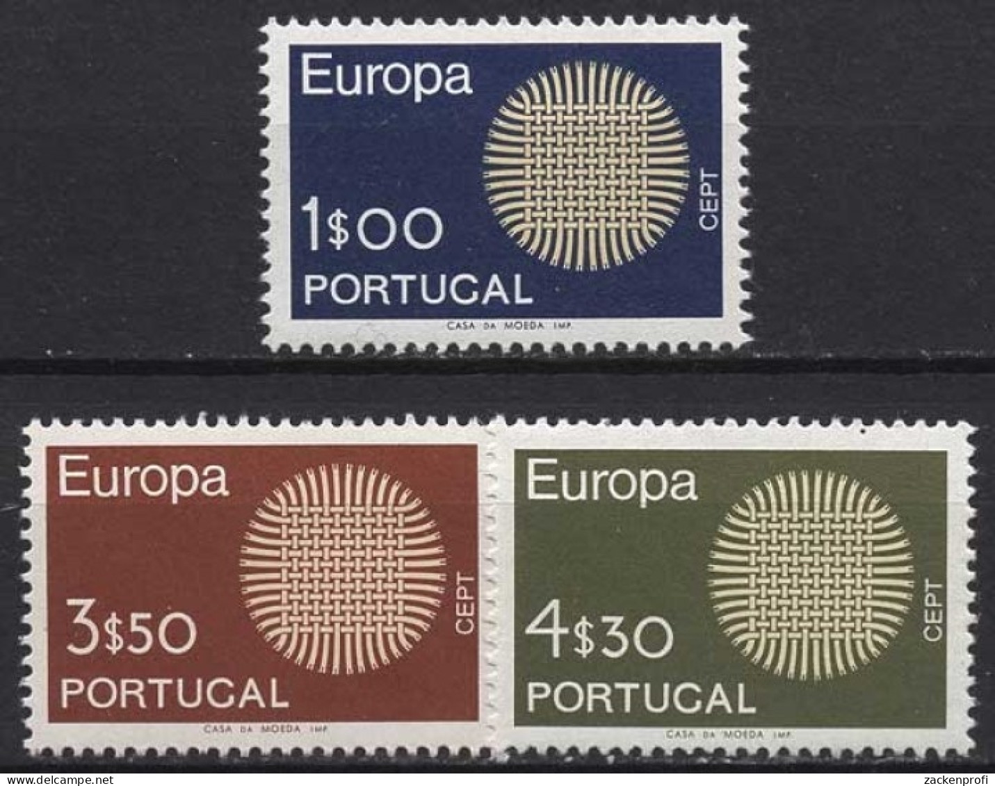 Portugal 1970 Europa CEPT Geflecht 1092/94 Postfrisch - Nuovi