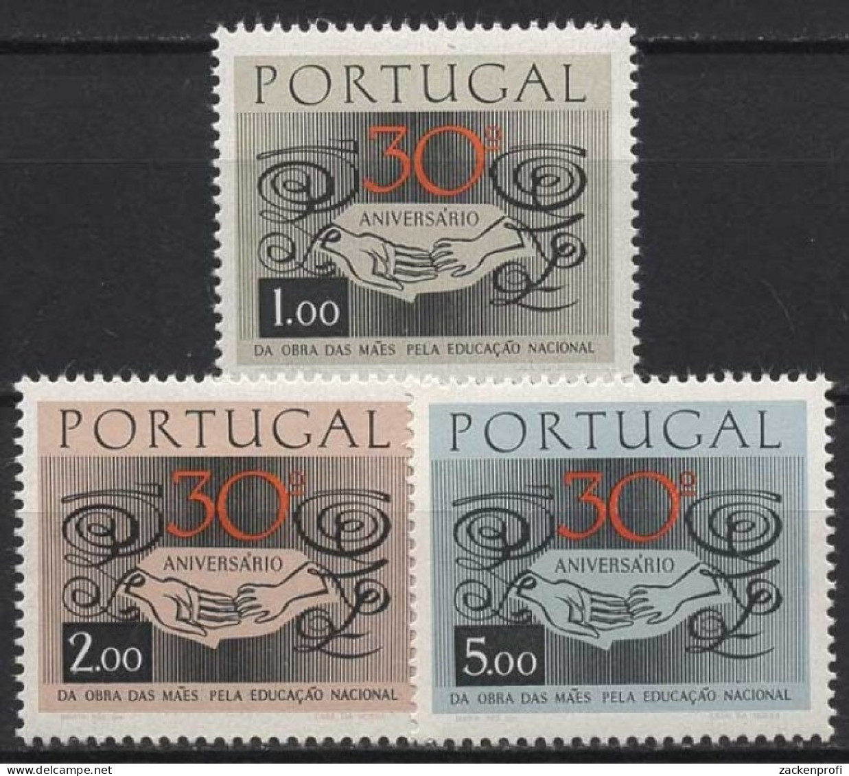 Portugal 1968 Mütterorganisation Für Nationale Erziehung 1054/56 Postfrisch - Neufs