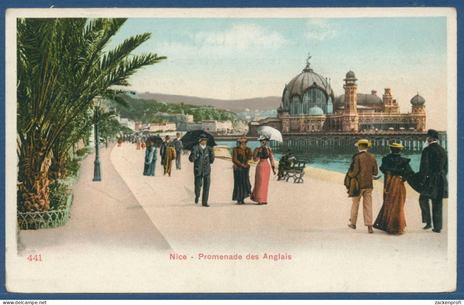 Nizza Promenade Des Anglais, Gelaufen 1910 (AK2598) - Life In The Old Town (Vieux Nice)