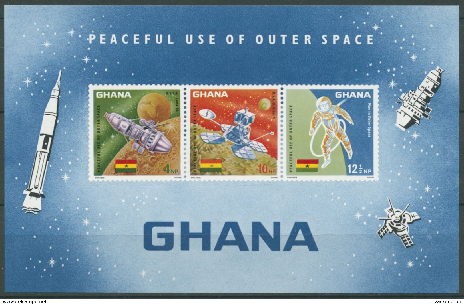 Ghana 1967 Erfolge Der Weltraumforschung Block 26 Postfrisch (C28274) - Ghana (1957-...)