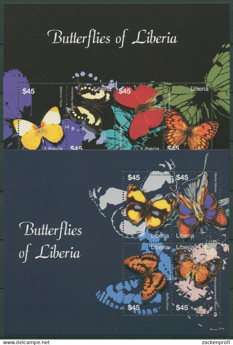 Liberia 2007 Einheimische Schmetterlinge 5316/23 K Postfrisch (C29033) - Liberia