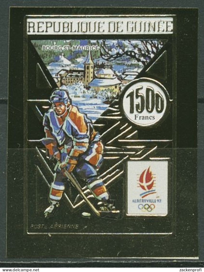 Guinea 1990 Olympische Winterspiele '92 Albertville Eishockey 1278 B Postfrisch - Guinée (1958-...)