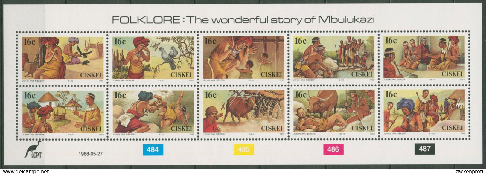 Ciskei 1988 Volksmärchen Geschichte Von Mbulukazi 131/40 K Postfrisch (SG40188) - Ciskei