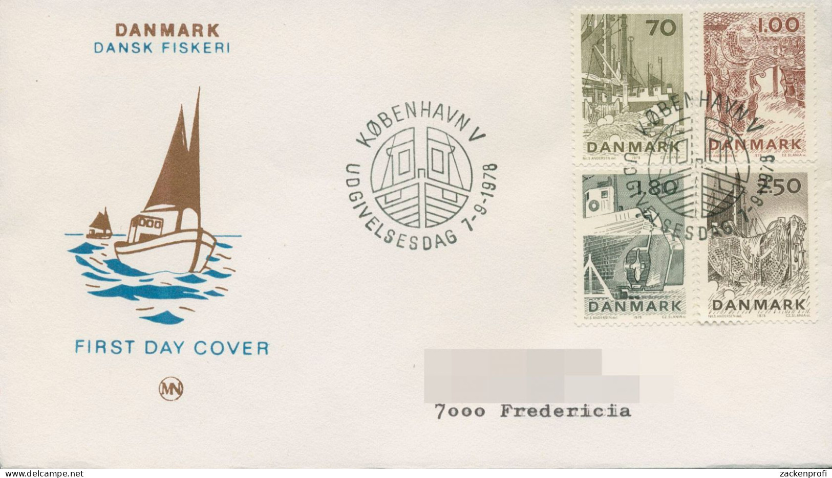 Dänemark 1978 Fichschfang 668/71 FDC (X80021) - FDC