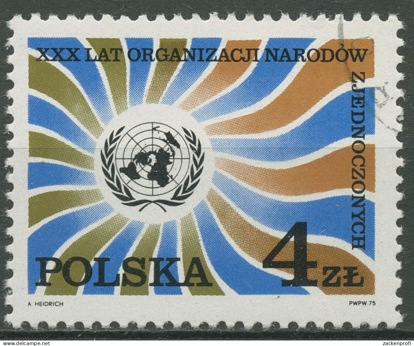 Polen 1975 30 Jahre Vereinte Nationen UNO 2390 Gestempelt - Usati