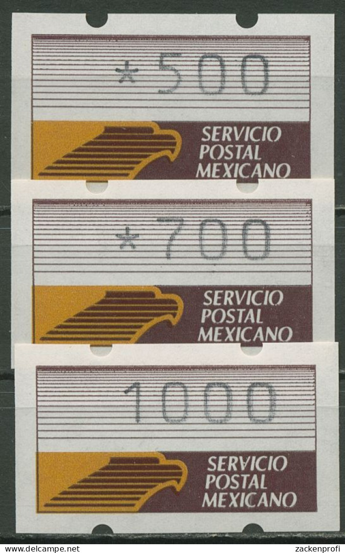 Mexiko 1990 Automatenmarke Satz 500/700/1000, ATM 1 X Postfrisch - Mexico