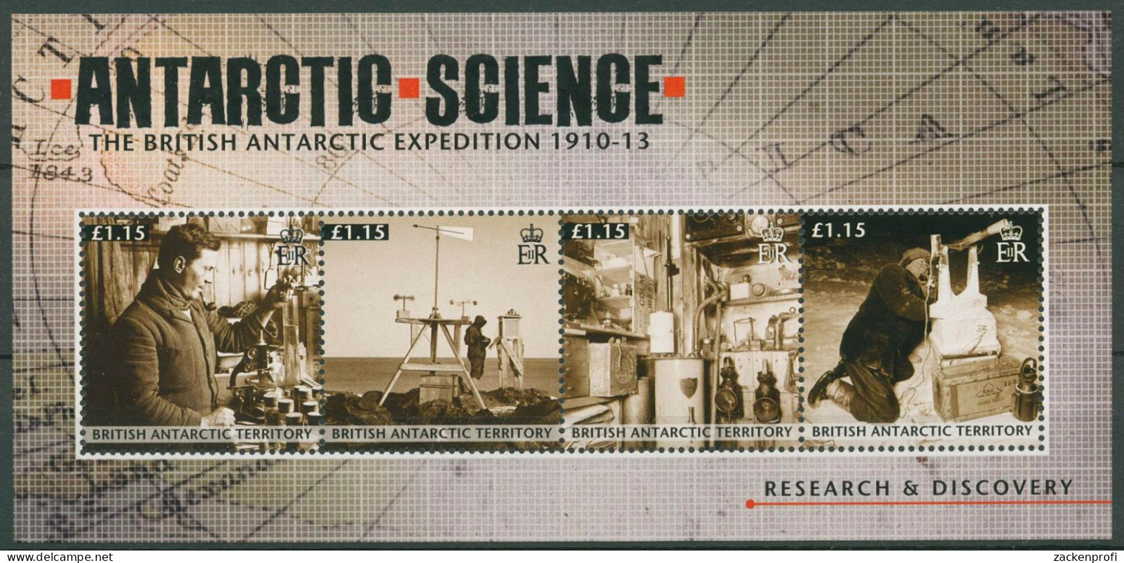 Britische Antarktis 2011 Forschung In Der Antarktis Block 20 Postfrisch (C40585) - Nuevos