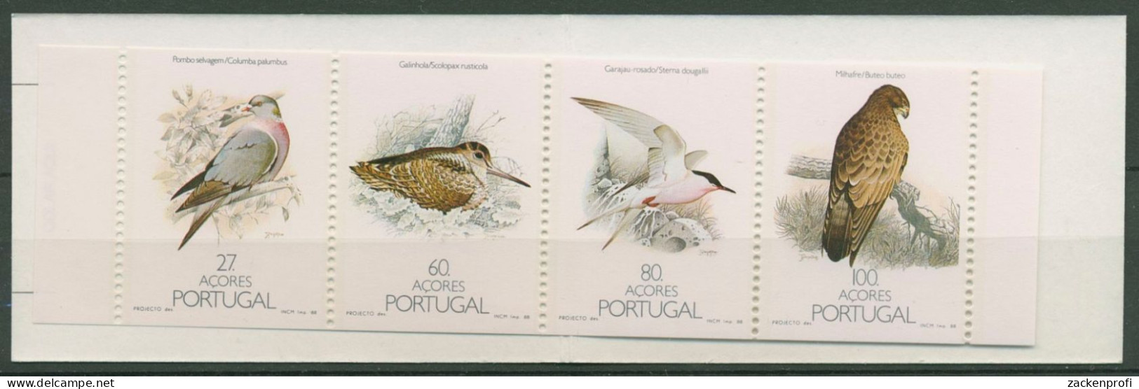 Portugal - Azoren 1988 Endemische Vögel Markenheftchen MH 8 Postfrisch (C98427) - Açores