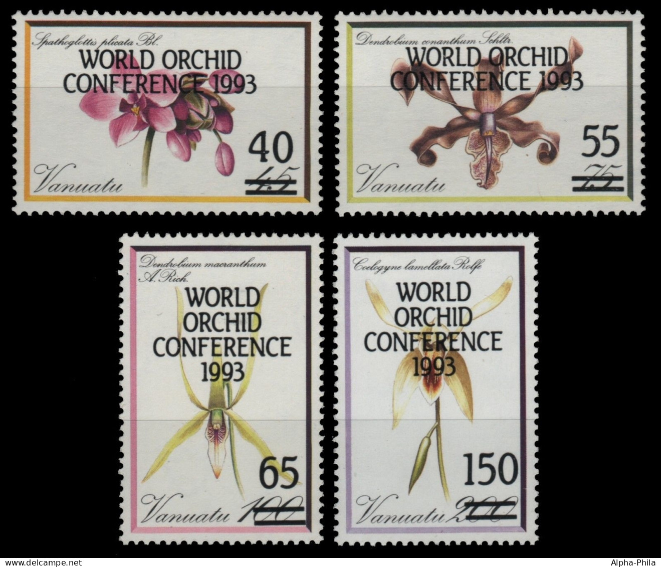 Vanuatu 1993 - Mi-Nr. 910-913 ** - MNH - Orchideen / Orchids - Vanuatu (1980-...)