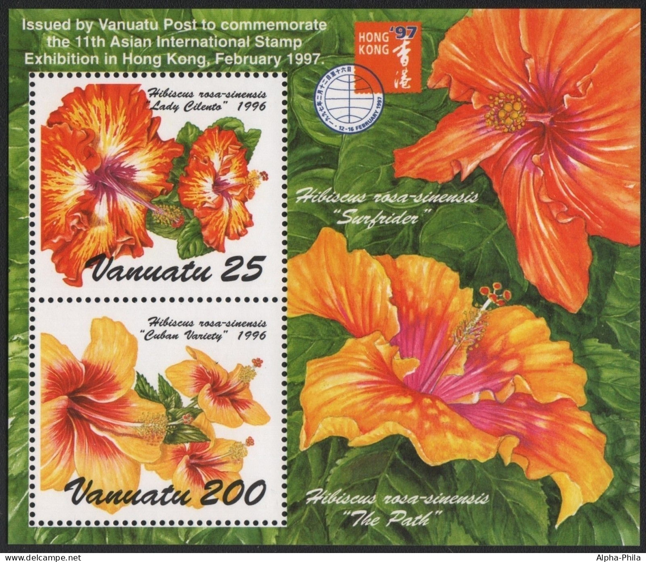 Vanuatu 1997 - Mi-Nr. Block 30 ** - MNH - Blumen / Flowers - Vanuatu (1980-...)