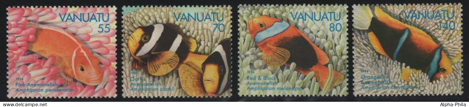 Vanuatu 1994 - Mi-Nr. 964-967 ** - MNH - Fische / Fish - Vanuatu (1980-...)