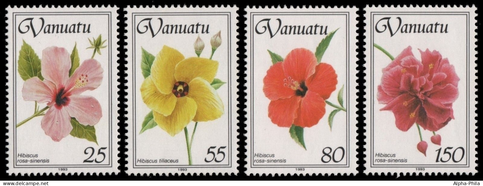 Vanuatu 1993 - Mi-Nr. 906-909 ** - MNH - Blumen / Flowers - Vanuatu (1980-...)