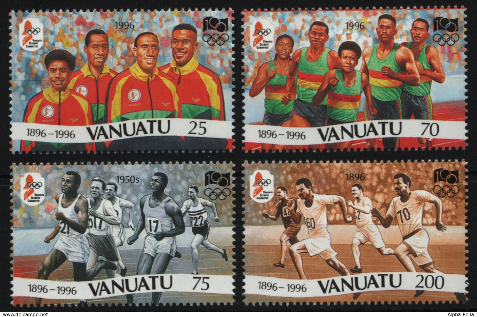 Vanuatu 1996 - Mi-Nr. 1016-1019 ** - MNH - Olympia Atlanta - Vanuatu (1980-...)