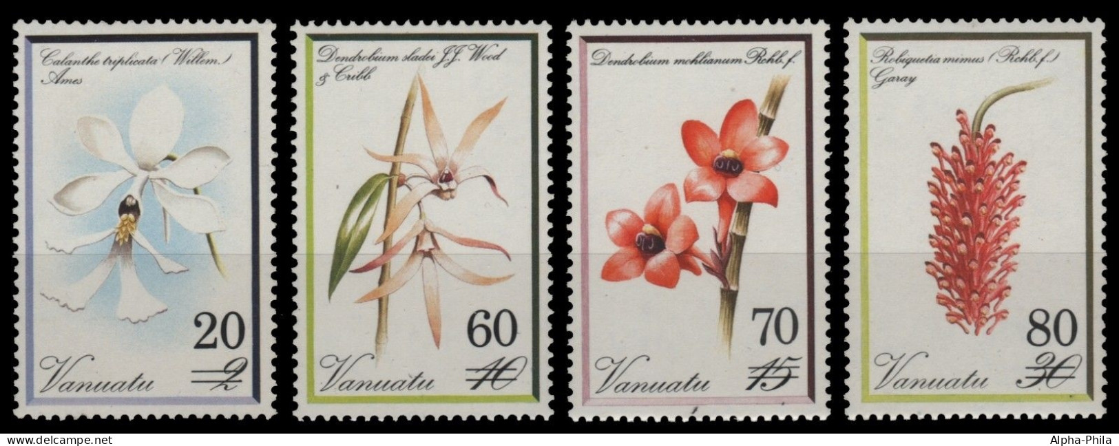 Vanuatu 1991 - Mi-Nr. 864-867 ** - MNH - Orchideen / Orchids - Neue Werte - Vanuatu (1980-...)