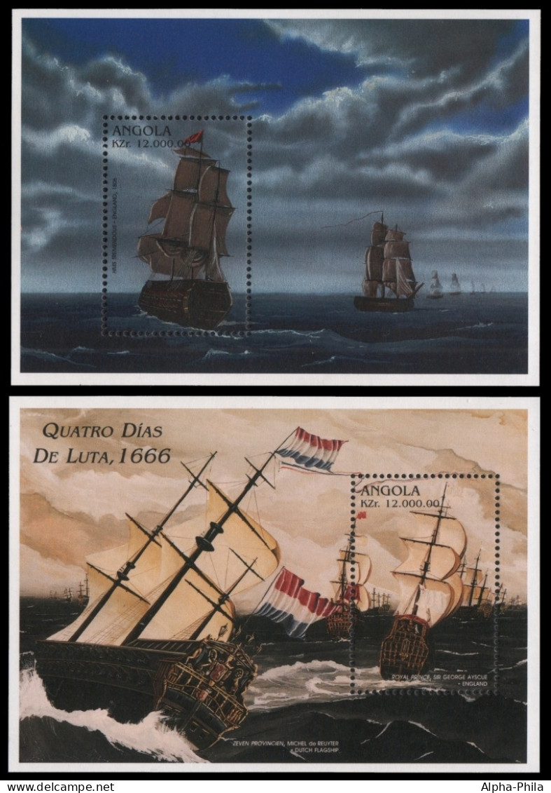 Angola 1996 - Mi-Nr. Block 27 & 28 ** - MNH - Schiffe / Ships - Angola