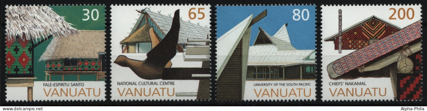 Vanuatu 1998 - Mi-Nr. 1052-1055 ** - MNH - Architektur - Vanuatu (1980-...)