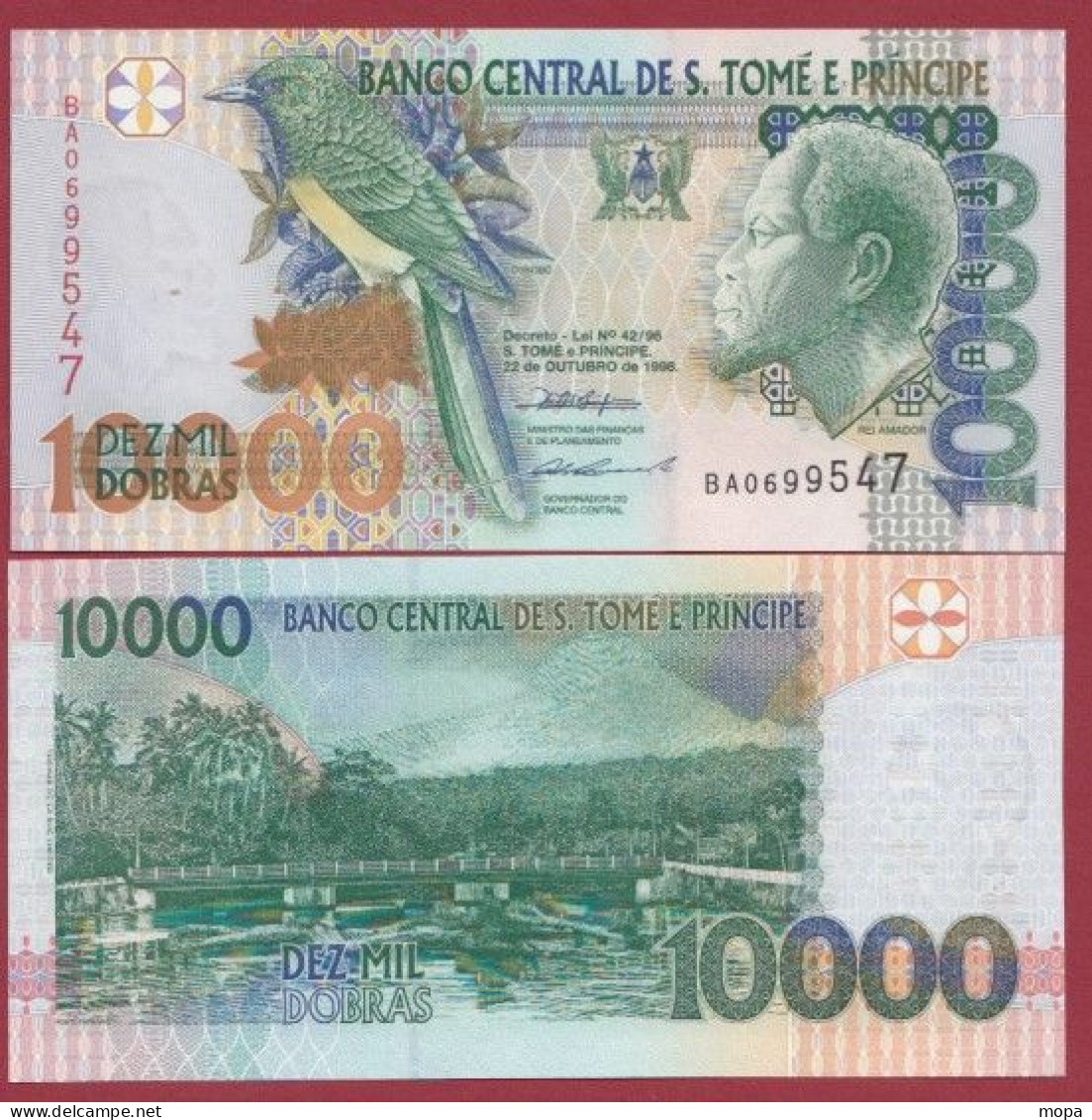 Sao Tomé Et Principe--10000 Dobras ---1996---UNC---(455) - San Tomé Y Príncipe