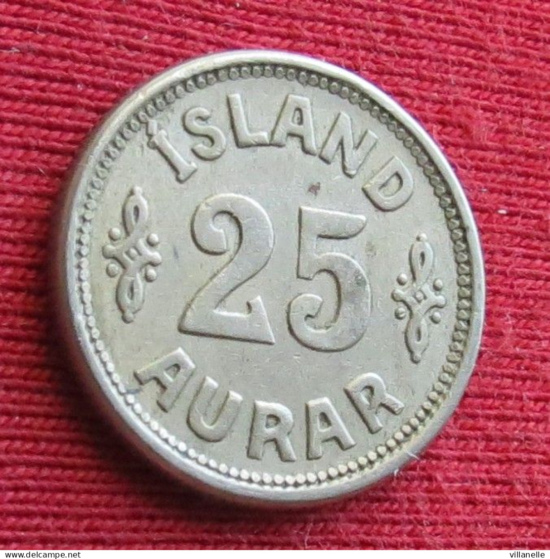 Iceland 25 Aurar 1937 Islandia Islande Island Ijsland W ºº - Islandia