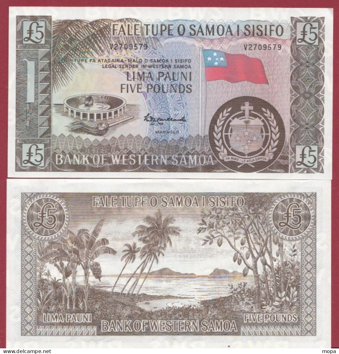 Samoa--5 Pounds  ---2020---UNC---(457) - Samoa