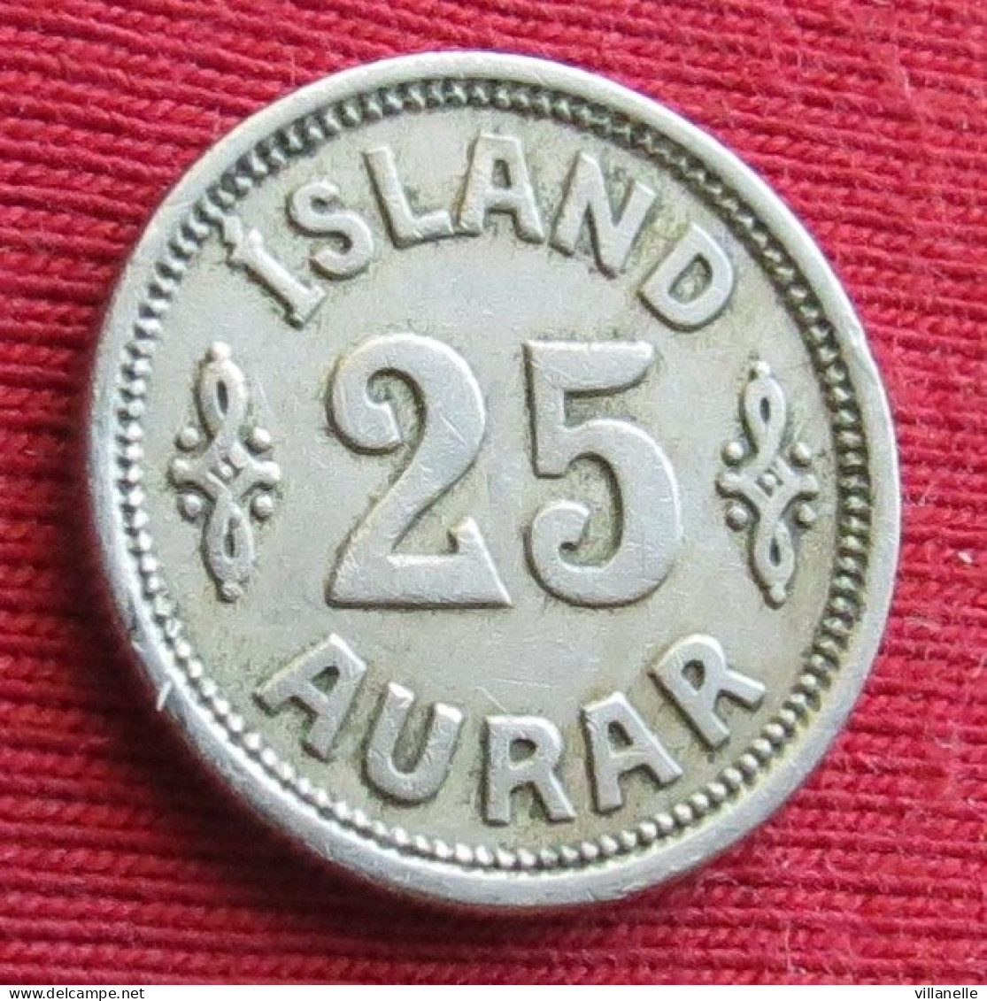 Iceland 25 Aurar 1922 Islandia Islande Island Ijsland W ºº - Islandia