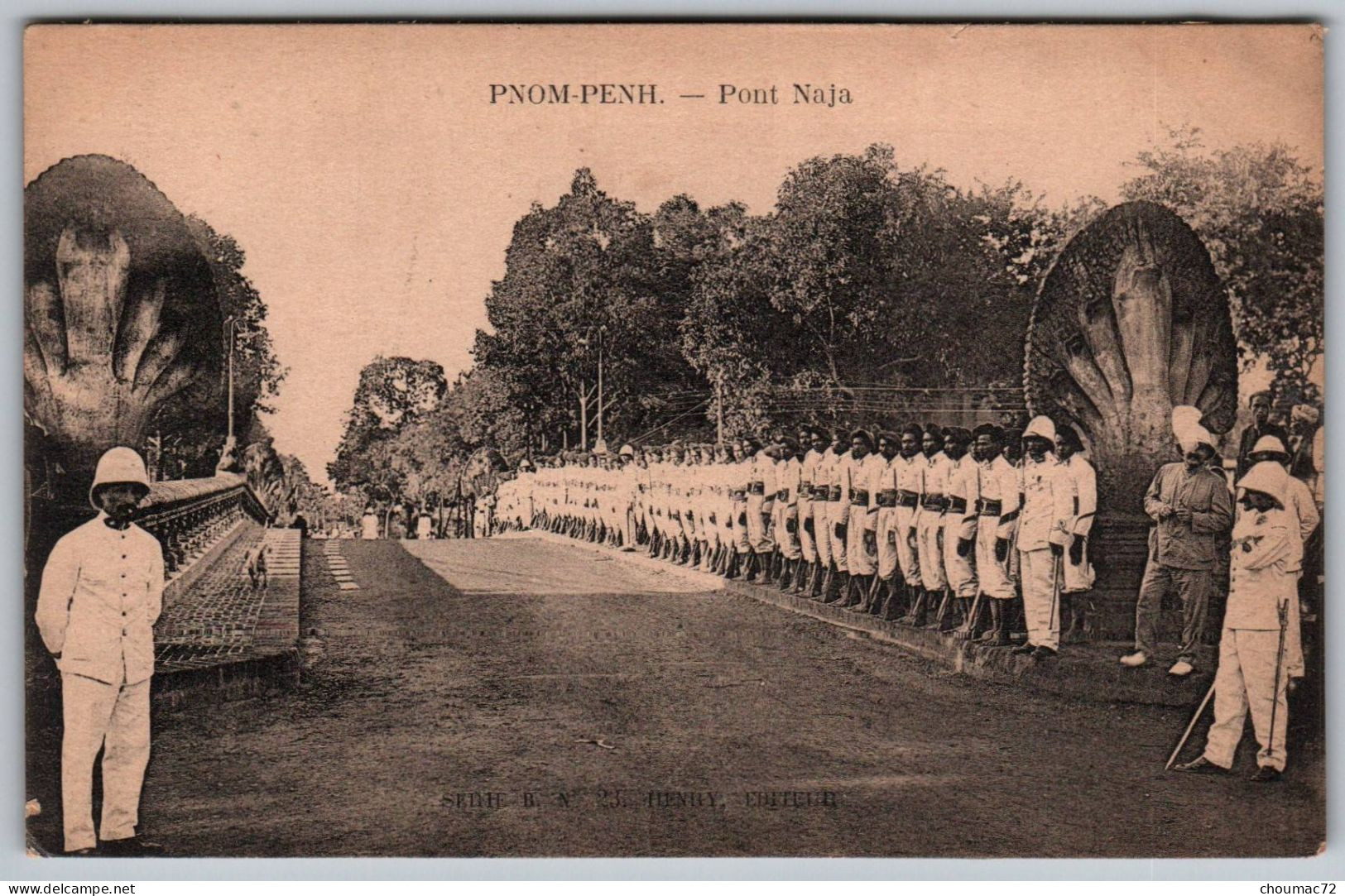 (Cambodge) 044, Pnom-Penh, Henry Editeur Serie BN 23, Pont Naja - Cambodge